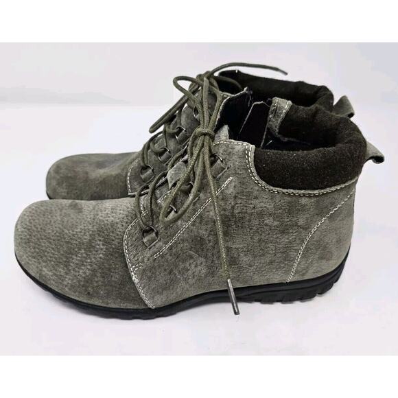 Propet Boots Womens 7N (AA) Delaney Lace Up Orthotic Diabetic Suede Gray WFV002S - Picture 1 of 10